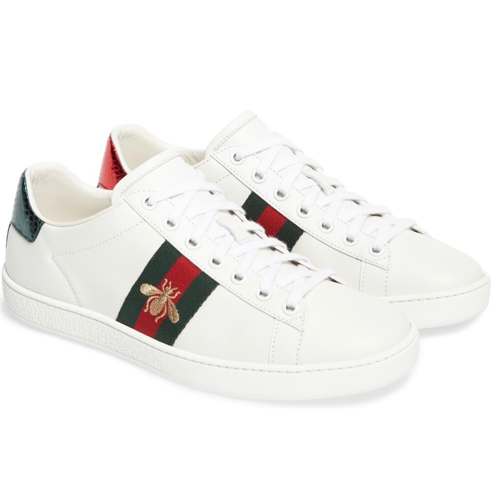 Gucci New Ace Sneaker Bee Embroidery sz 39
